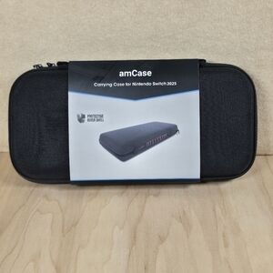 Nintendo Switch 2 amCase Carrying Case 2025 Hard Shell Travel Black